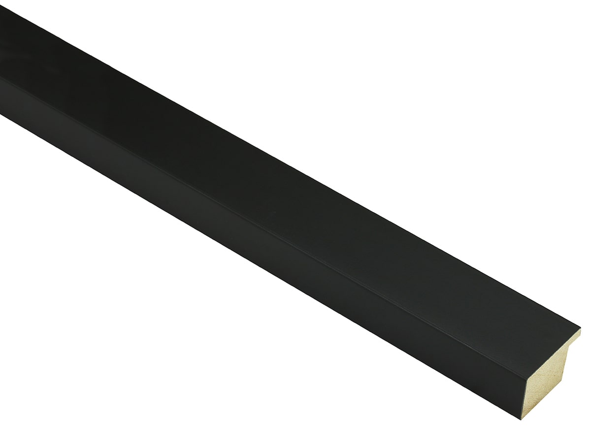 Mono Matt Black 30mm picture frame moulding