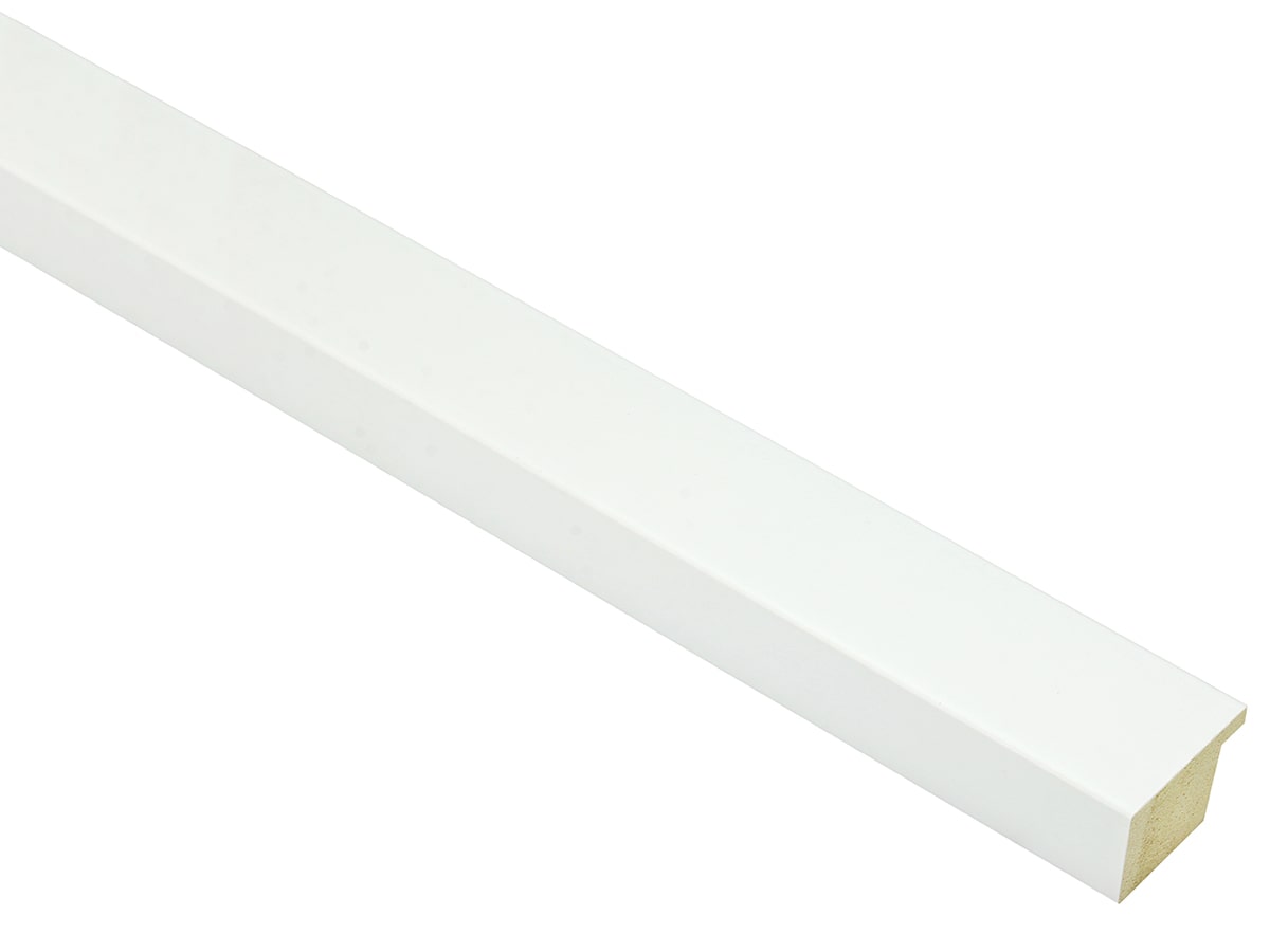 Mono Matt White 30mm picture frame moulding