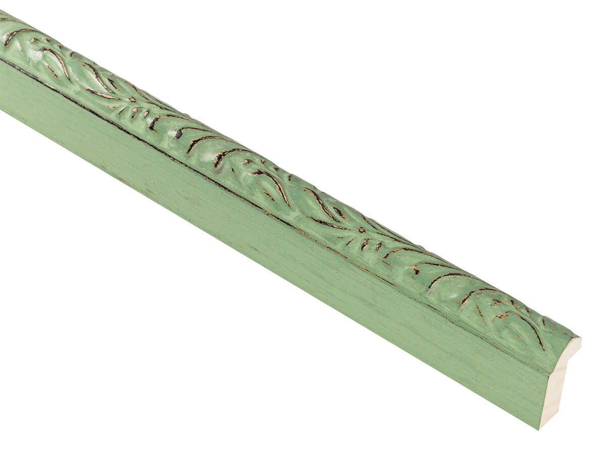 Laura Heritage Green 19mm picture frame moulding