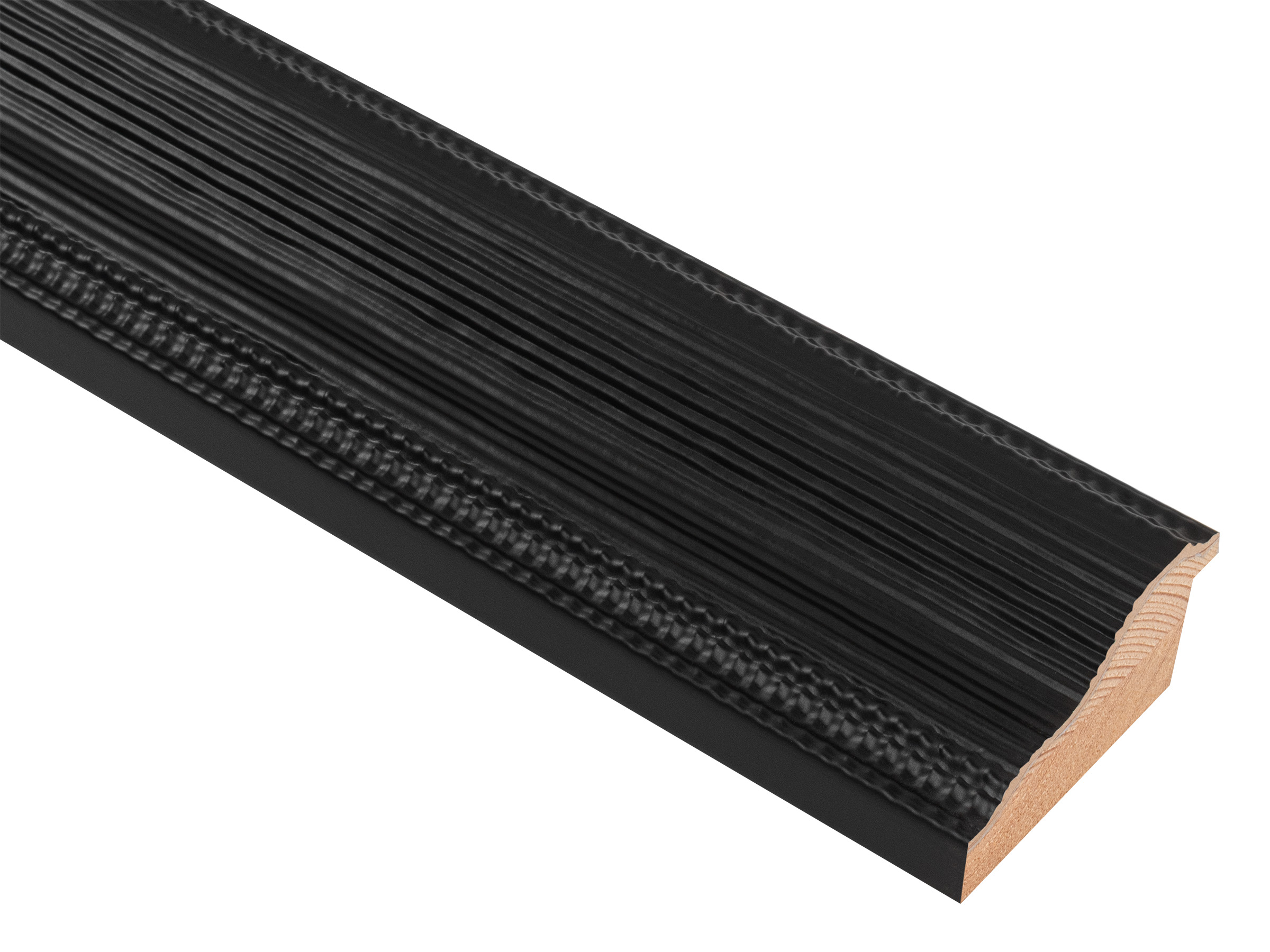 Odeon Satin Black 65mm picture frame moulding