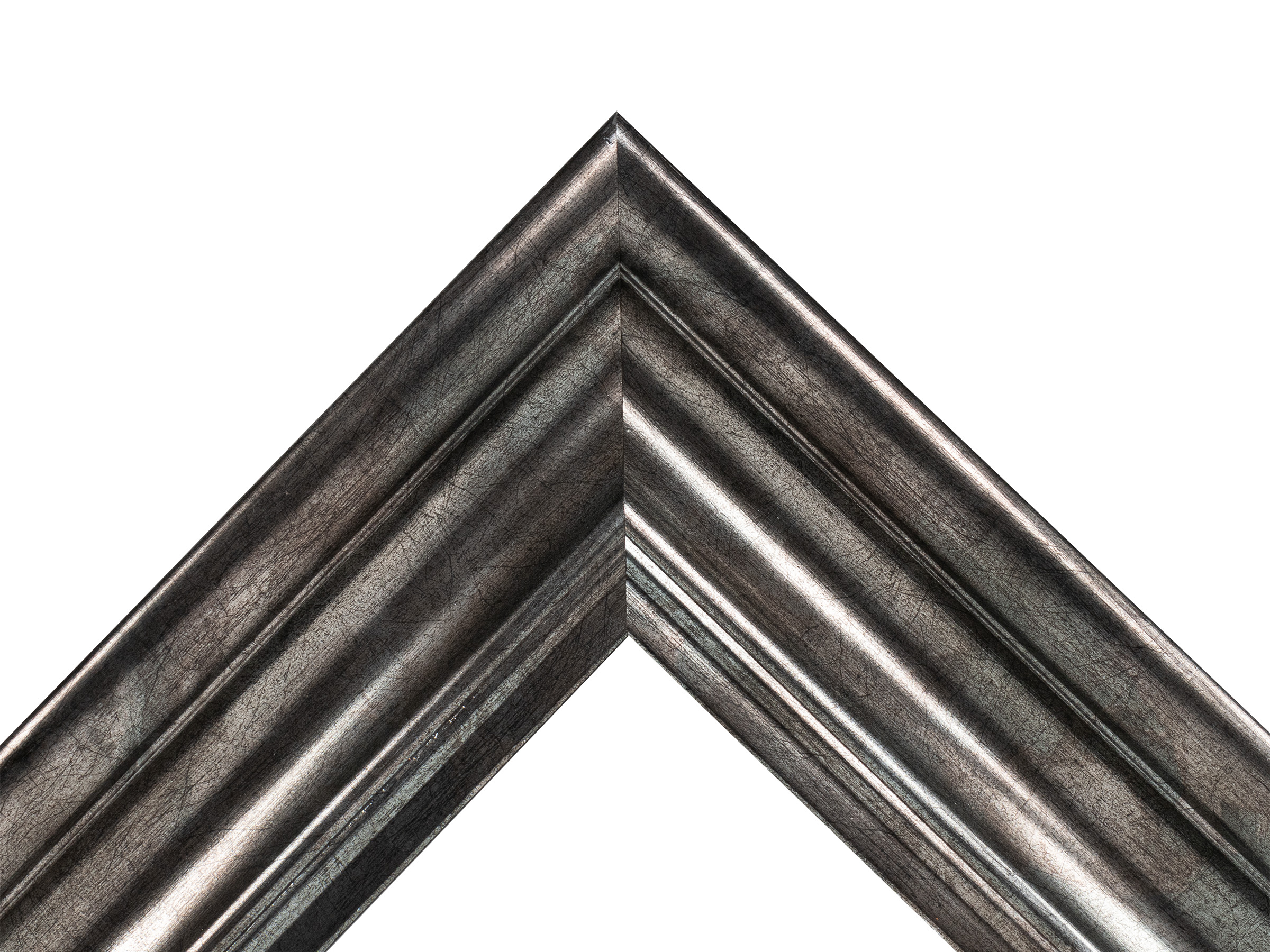 Langham Gothic Silver 74mm picture frame moulding