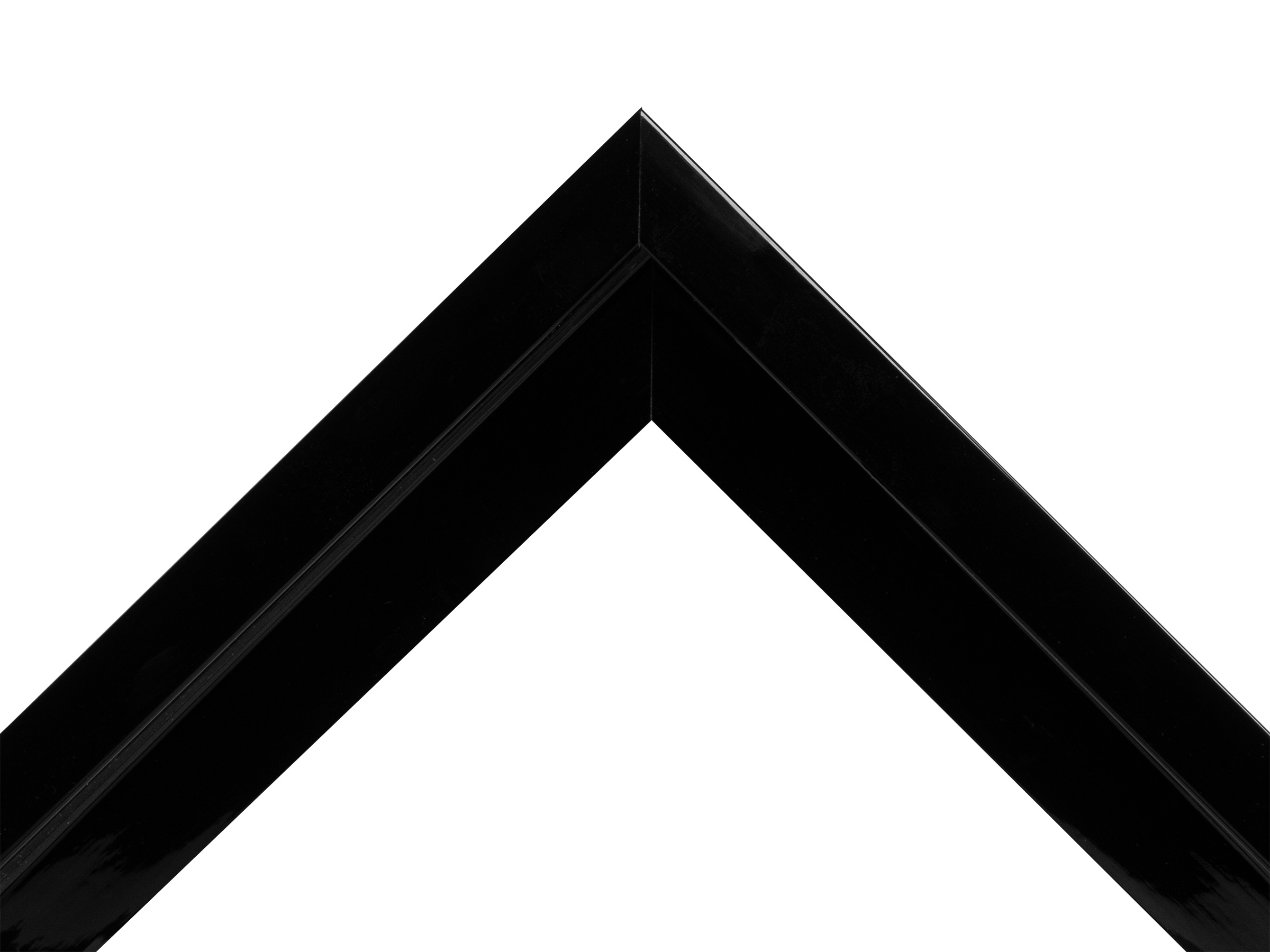 Mono L Gloss Black 19mm picture frame moulding