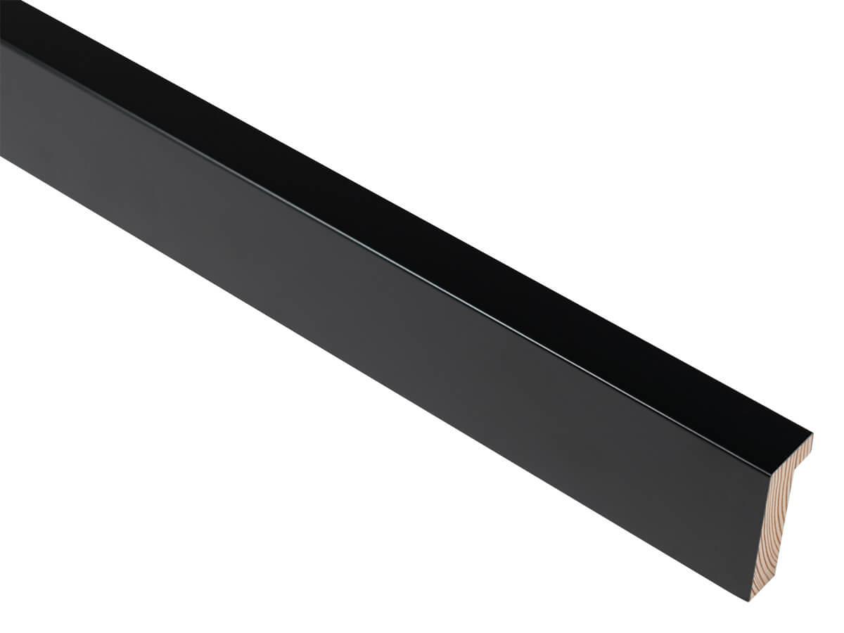 Mono Matt Black 19mm picture frame moulding