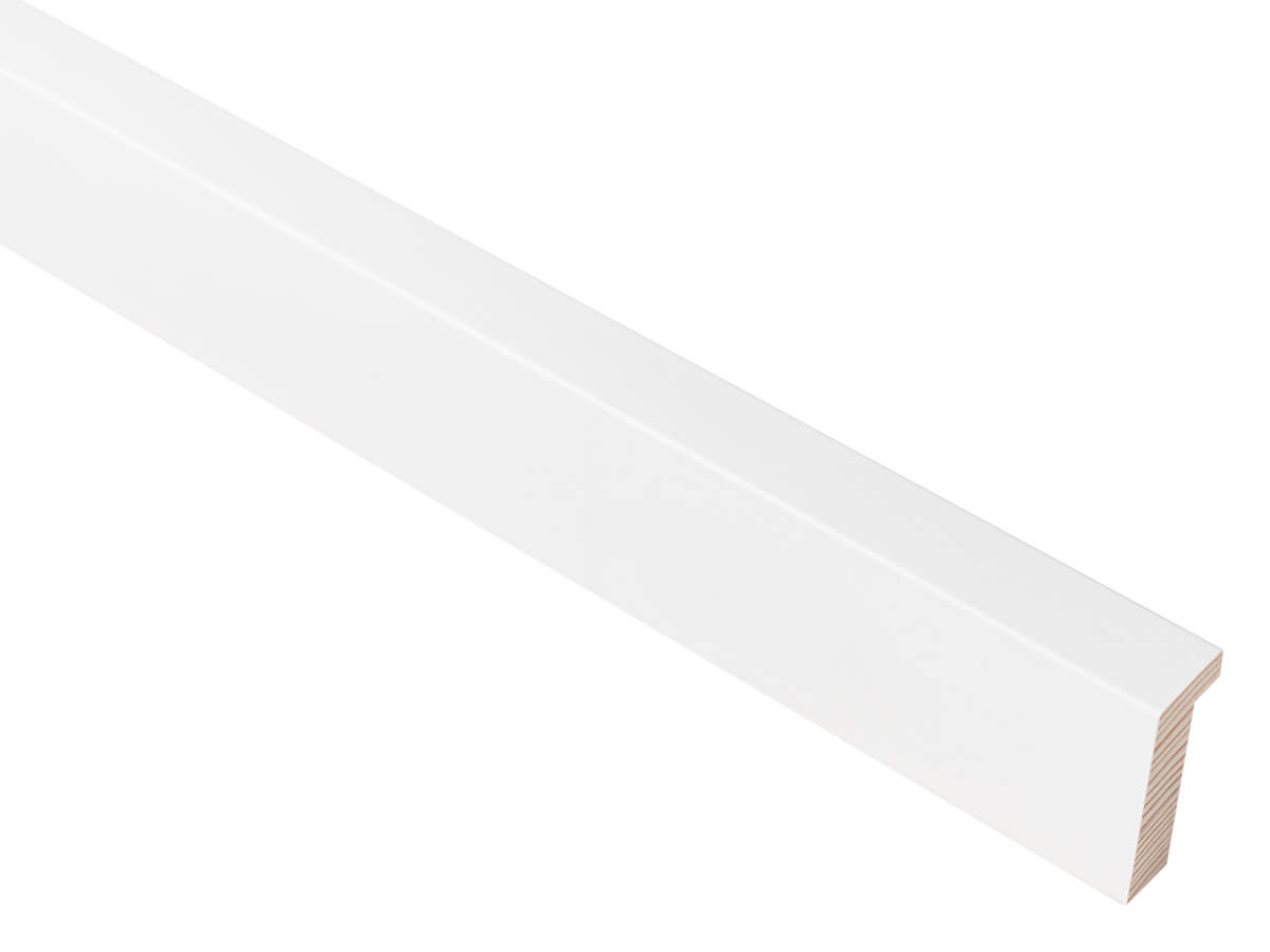 Mono Matt White 19mm picture frame moulding