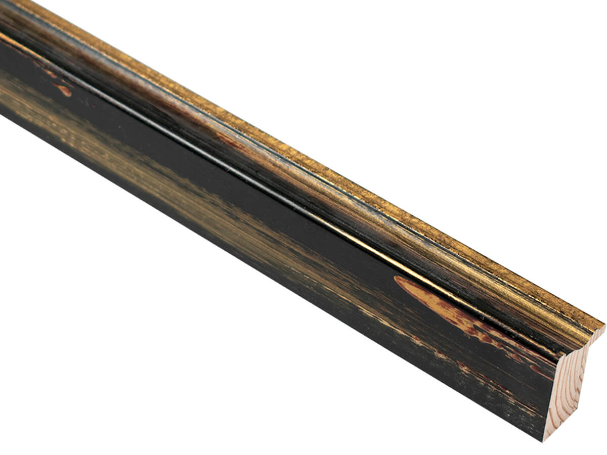 Portobello Black 26mm picture frame moulding