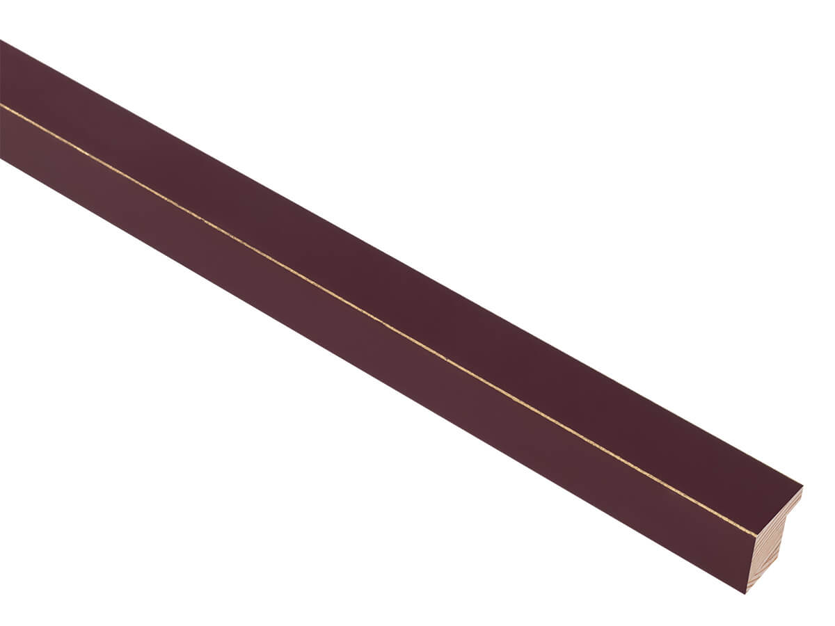 Palette Red Grape with Gold 20mm picture frame moulding