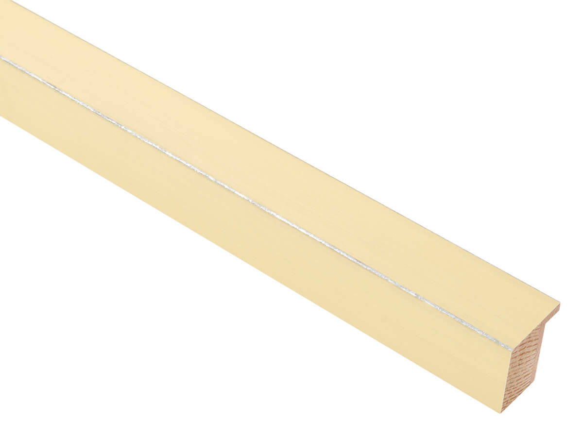 Palette Sherbet Yellow with Silver 30mm picture frame moulding