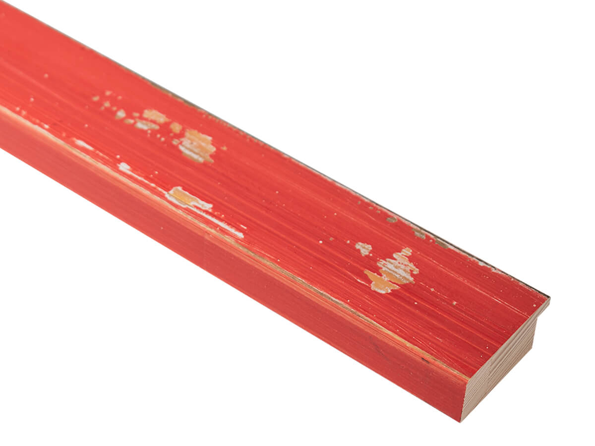 Havana Worn Red 50mm picture frame moulding