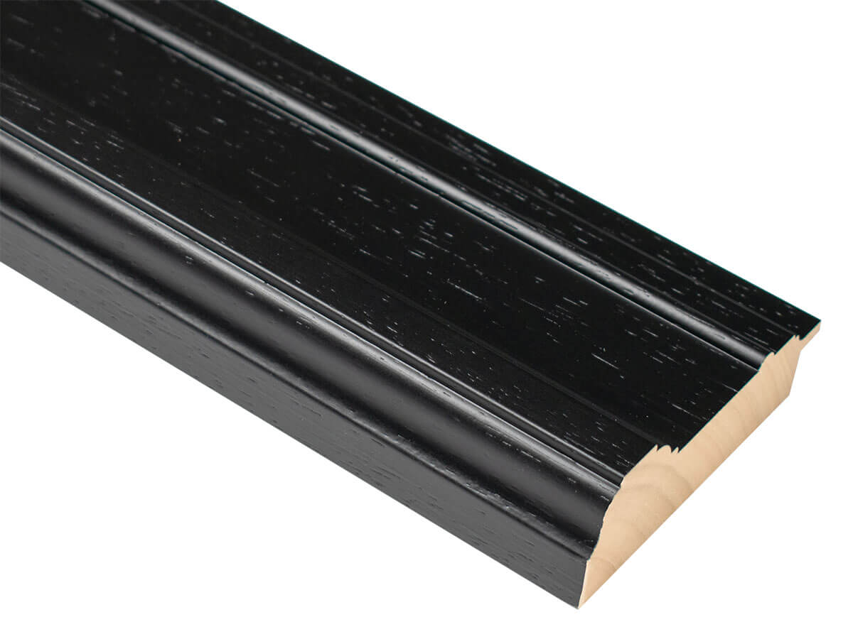 Brompton Black 91mm picture frame moulding