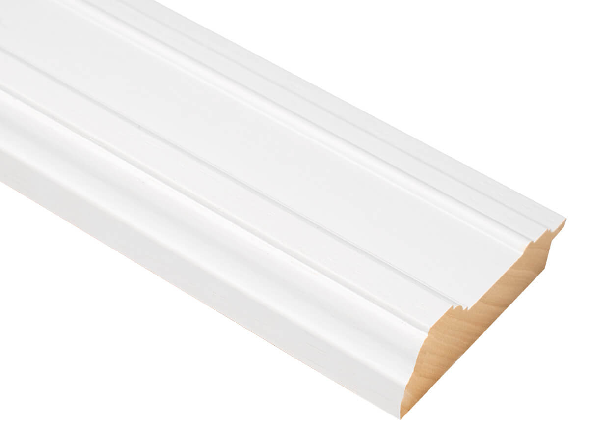 Brompton White 91mm picture frame moulding