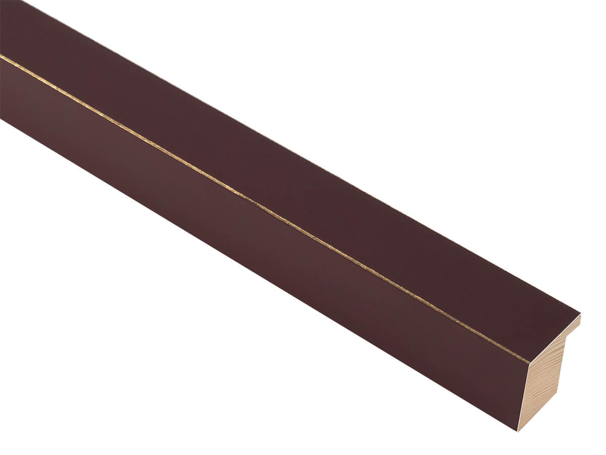 Palette Red Grape with Gold 30mm picture frame moulding