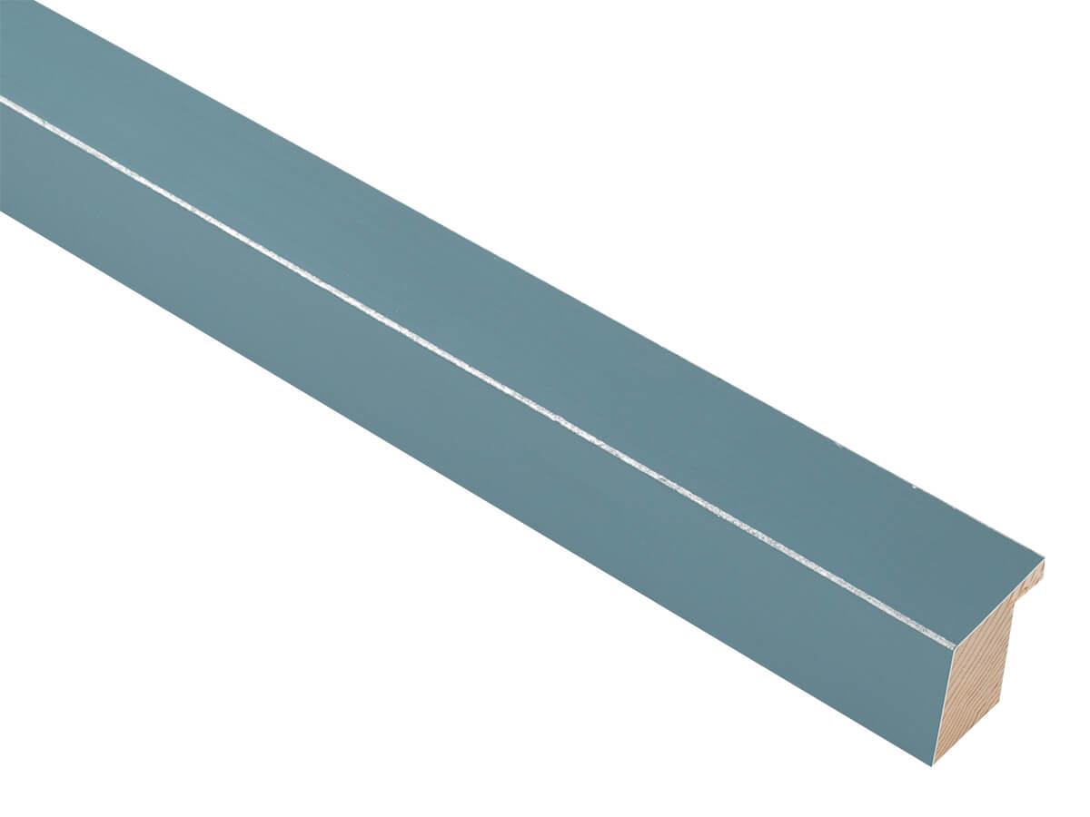 Palette Grey Blue with Silver 30mm picture frame moulding