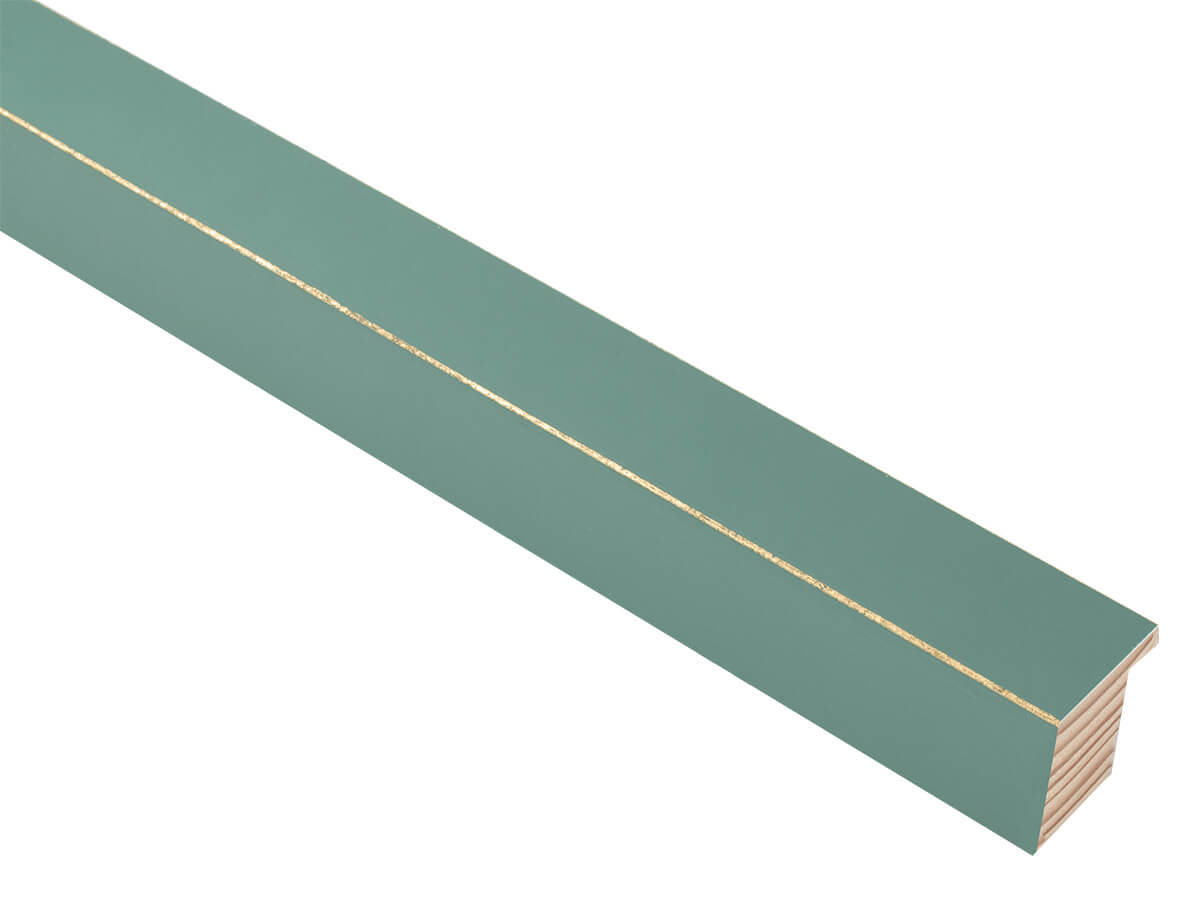 Palette Litchen Green with Gold 30mm picture frame moulding