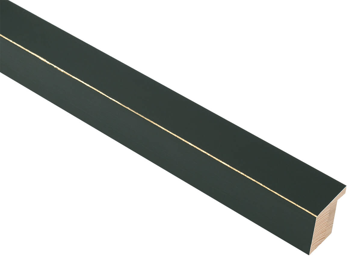 Palette Moss Green with Gold 30mm picture frame moulding