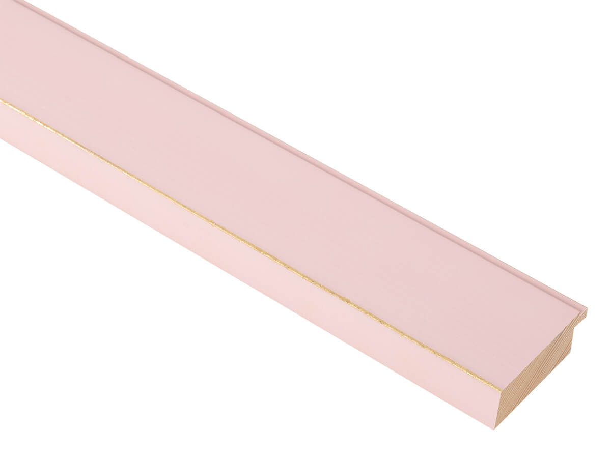 Palette Candy Floss Pink with Gold 48mm picture frame moulding