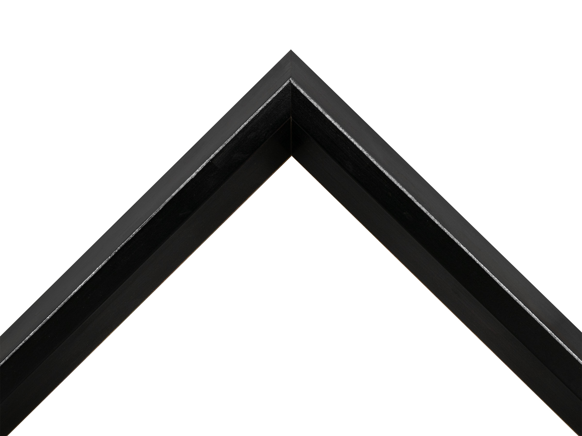 Fino Antique Black & Silver 35mm picture frame moulding