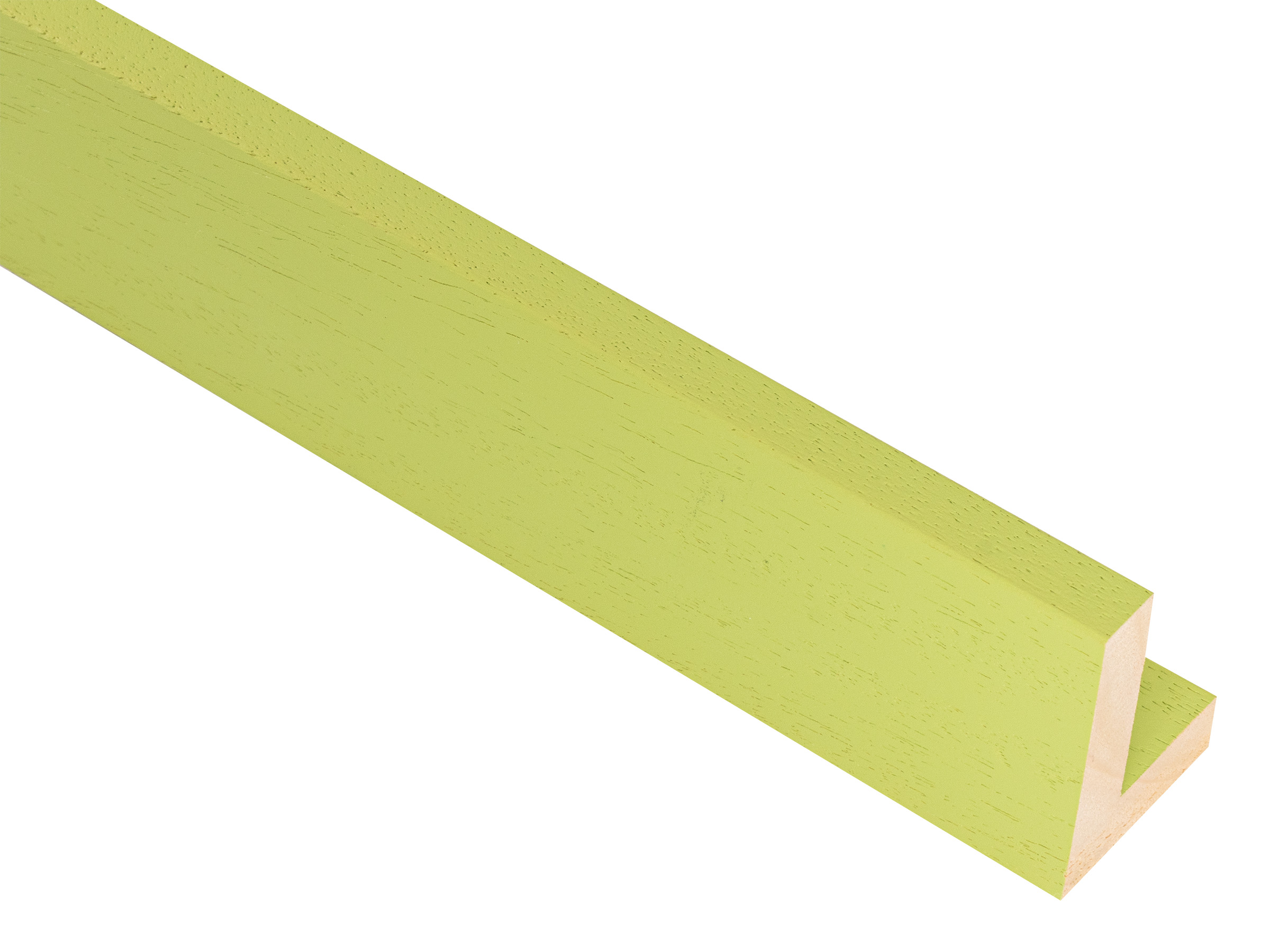 Gelato L Style Open Grain Lime Green 12mm picture frame moulding