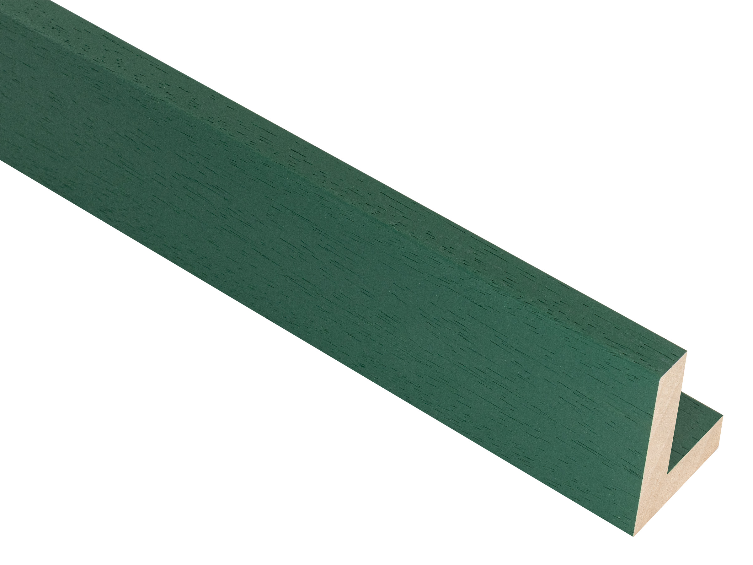 Gelato L Style Open Grain Racing Green 12mm picture frame moulding