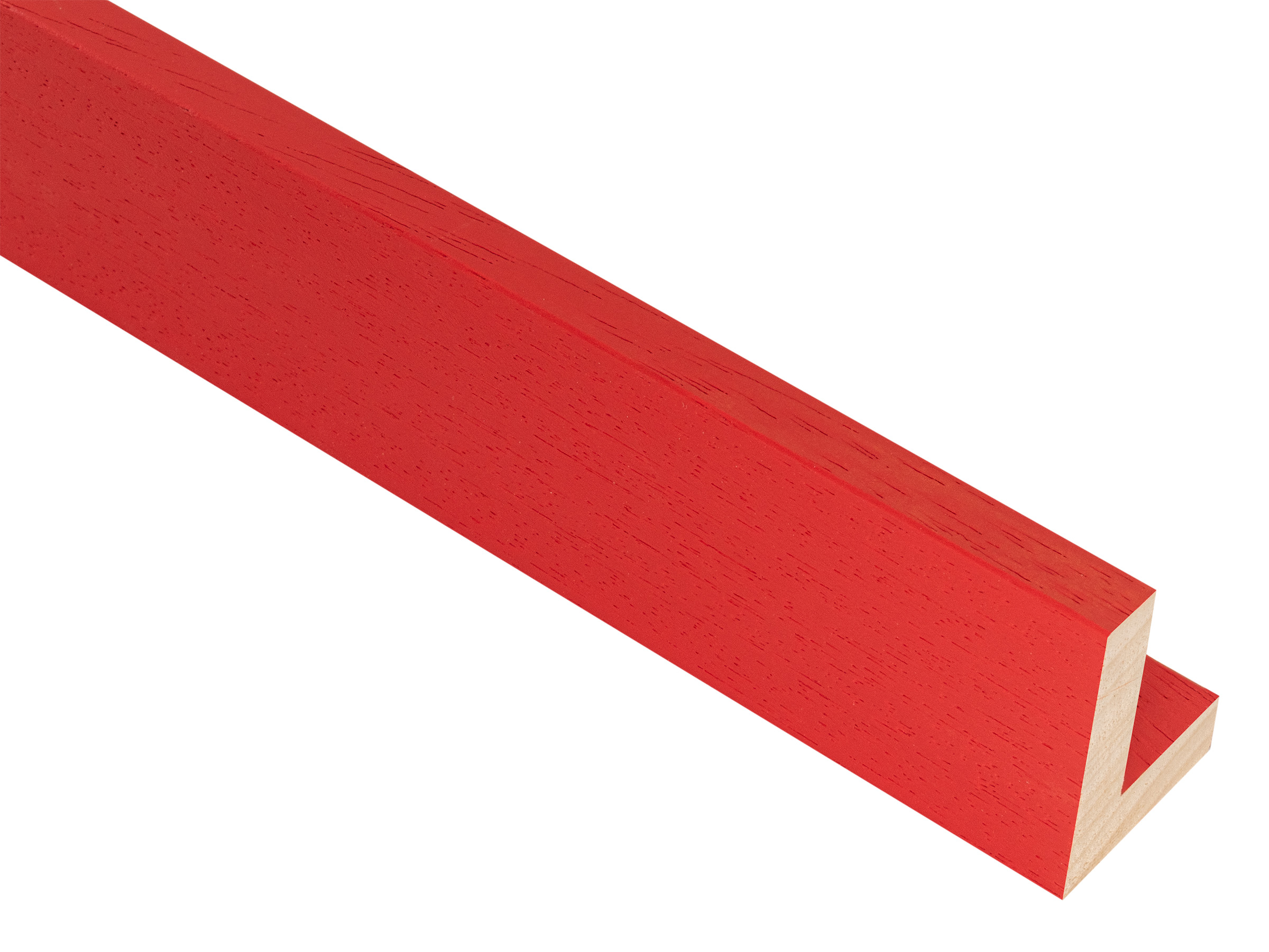 Gelato L Style Open Grain Red 12mm picture frame moulding
