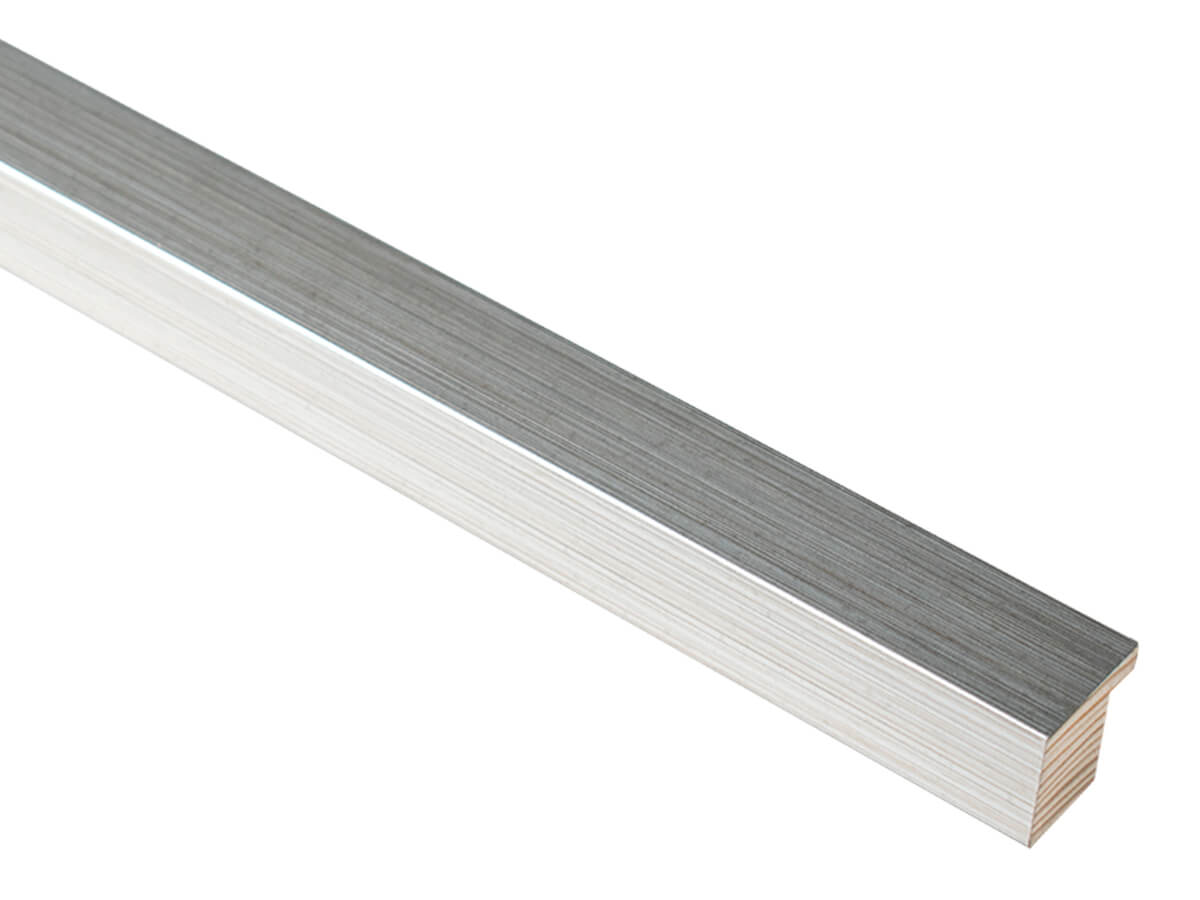 Ikon Silver 23mm picture frame moulding