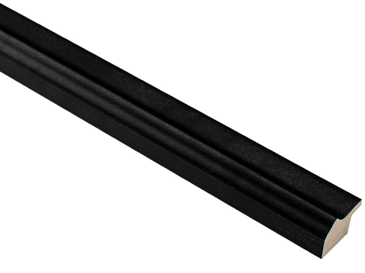 Ferrous Textured Black 30mm picture frame moulding