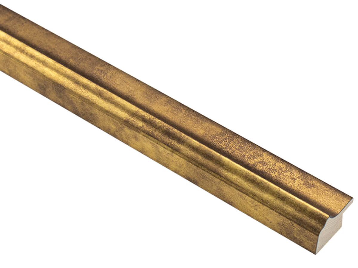 Ferrous Textured Gold 30mm picture frame moulding