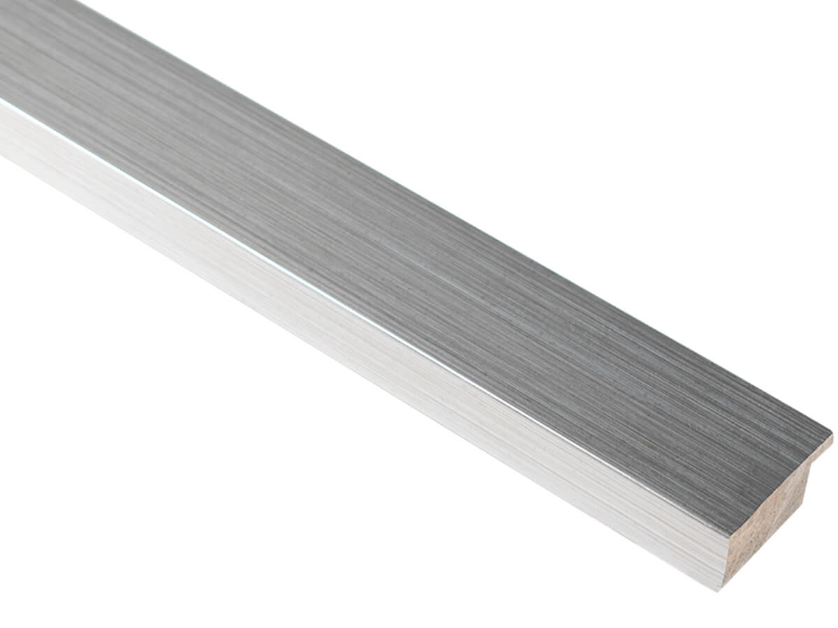 Ikon Silver 39mm picture frame moulding