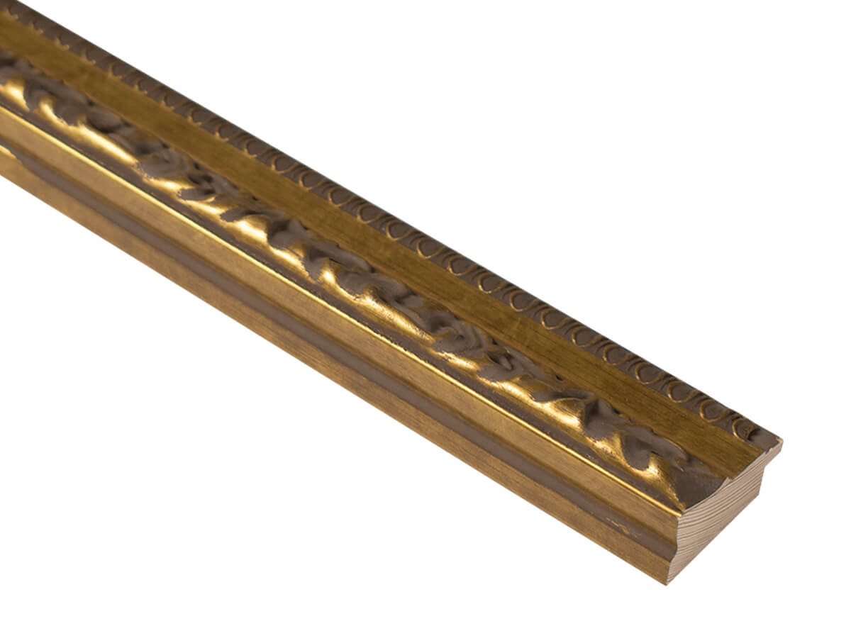 Toledo Aged Gold 43mm picture frame moulding