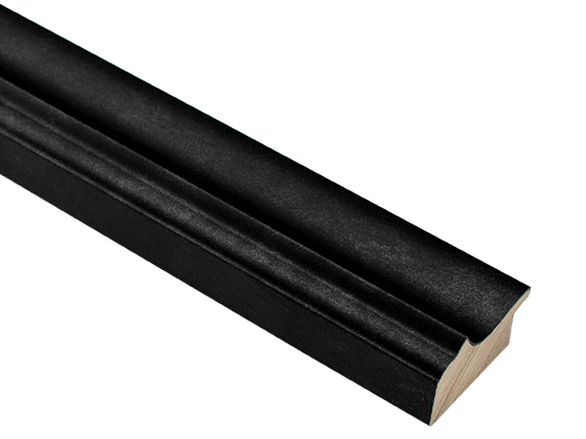 Ferrous Textured Black 47mm picture frame moulding