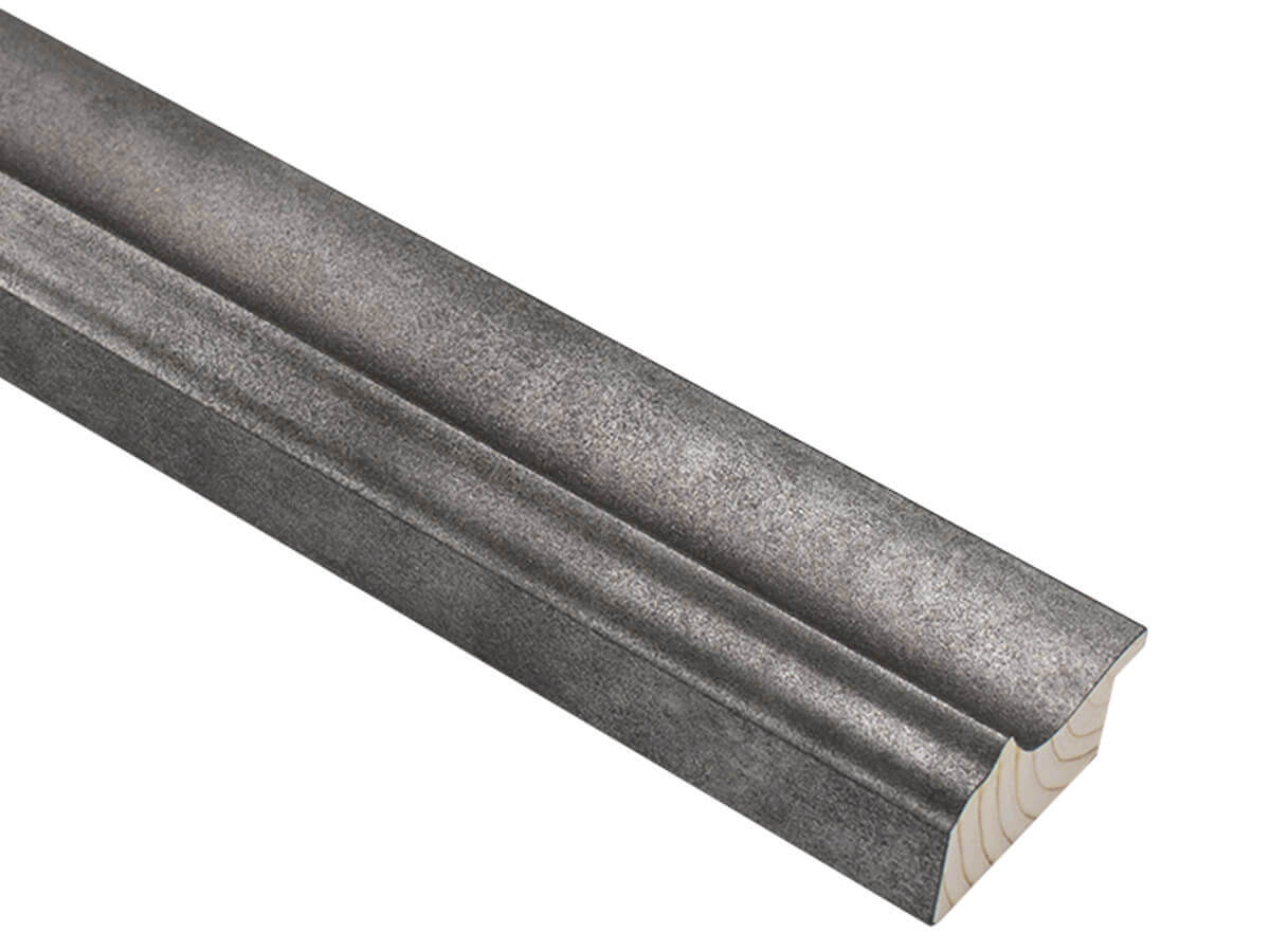 Ferrous Textured Silver 47mm picture frame moulding