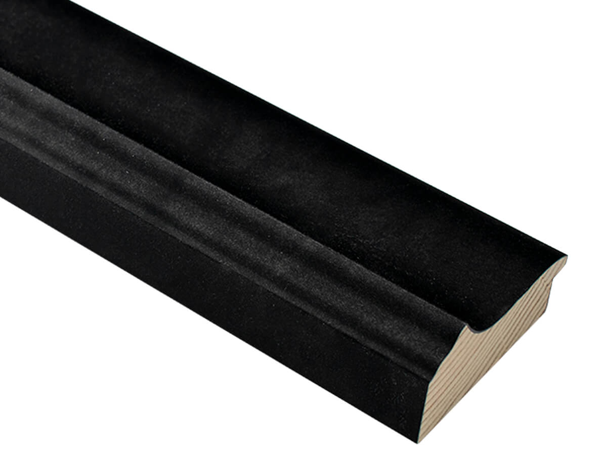 Ferrous Textured Black 78mm picture frame moulding