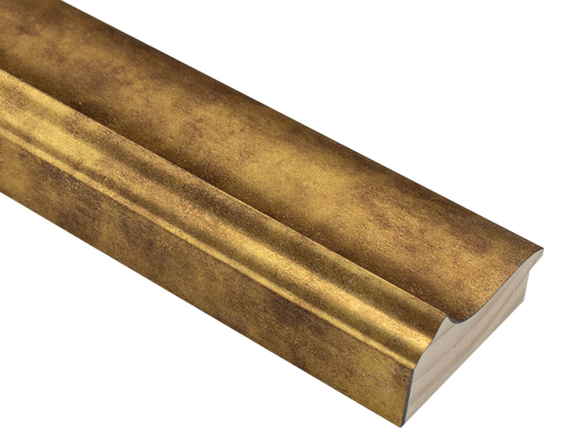 Ferrous Textured Gold 78mm picture frame moulding