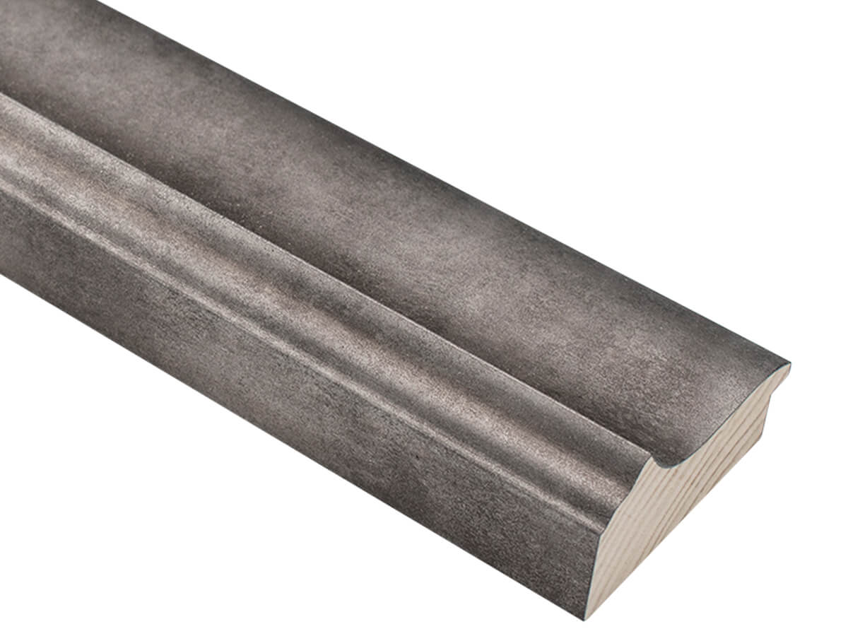 Ferrous Textured Silver 78mm picture frame moulding