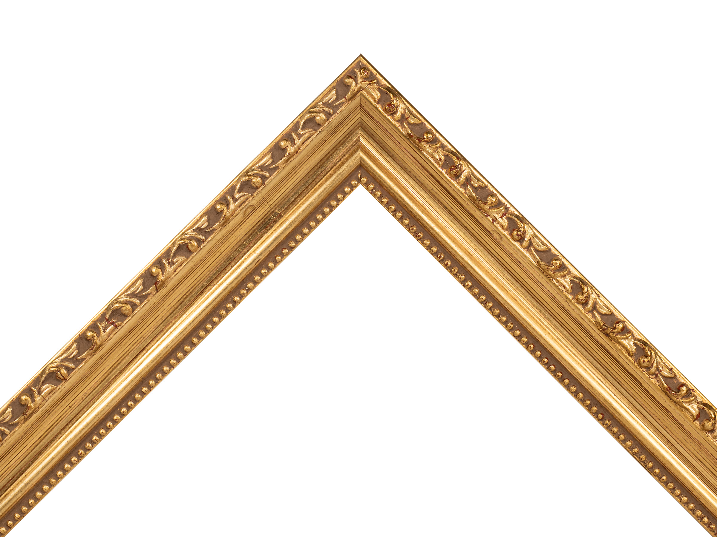Auric Antique Gold Leaf 32mm picture frame moulding
