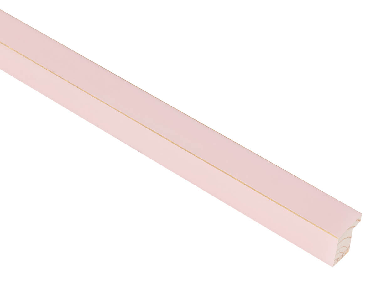 Palette Candy Floss Pink with Gold 20mm picture frame moulding
