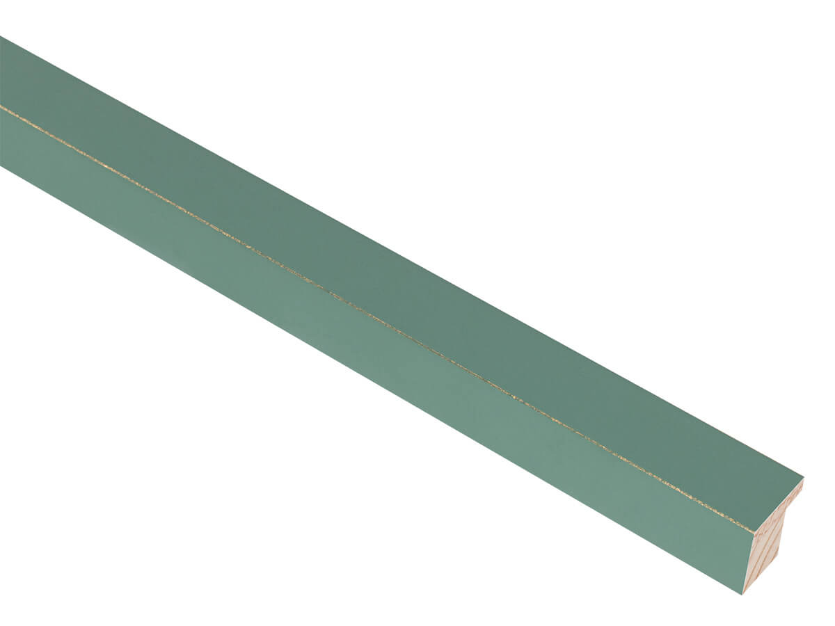 Palette Litchen Green with Gold 20mm picture frame moulding