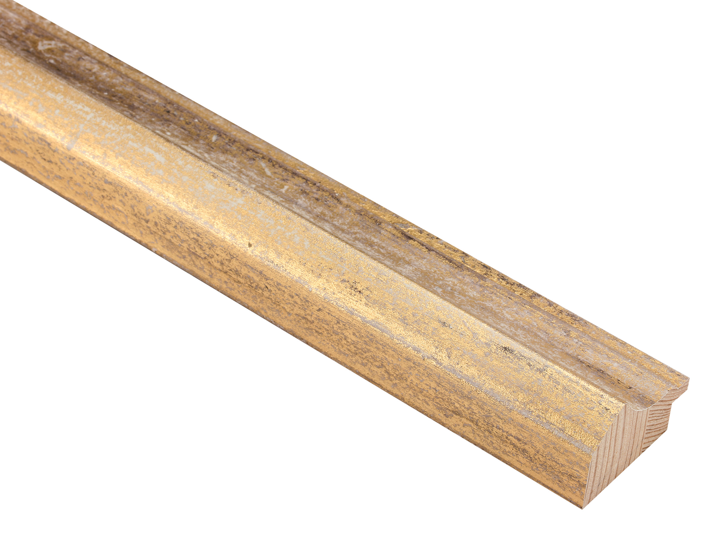 Tortora Worn Gold 48mm picture frame moulding